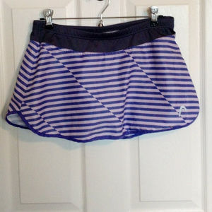 Head Striped Tennis Skirt Skort Purple Medium
